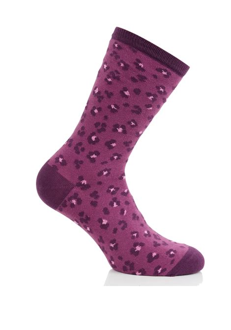 Calze Stampate in Misto Cotone con Fantasia Leopardo Des Petits Hauts Des Petits Hauts | Calzini | 1H240646LEO BRUYERE